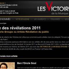 Victoires de la Musique 2011 ... votez pour les révélations de l'année