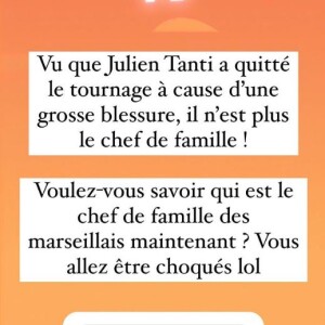 Les Marseillais VS Le Reste du Monde 7 : Julien Tanti aurait quitté l'émission, une blessure aurait provoqué son départ... et Maeva Ghennam pourrait prendre sa place de chef de famille !