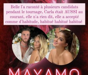 D'après Mayamo TV, Kévin Guedj aurait bien trompé Carla Moreau avec Belle.