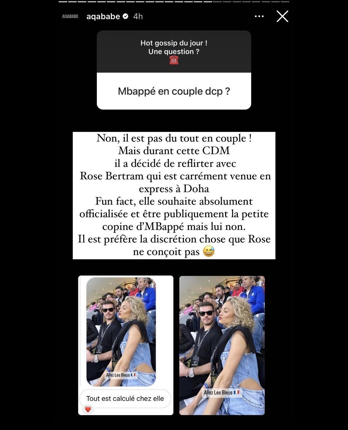 Photo : Kylian Mbappé en flirt avec Rose Bertram ? La rumeur enfle ...