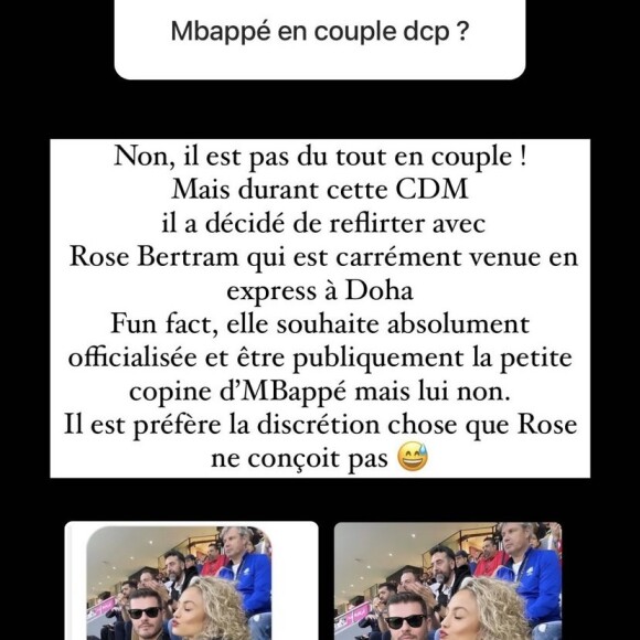 Kylian Mbappé en flirt avec Rose Bertram ? La rumeur enfle