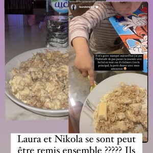Nikola Lozina et Laura Lempika ont partagé le même plat et la même assiette en stories Instagram. Sont-ils de nouveau ensemble ?