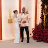 Emily Blunt, Dwayne Johnson au photocall de la 95ème édition de la cérémonie des Oscars à Los Angeles, le 12 mars 2023.  Celebrities attend the 95th Annual Academy Awards at the Dolby Theatre. Los Angeles, March 12th, 2023. 