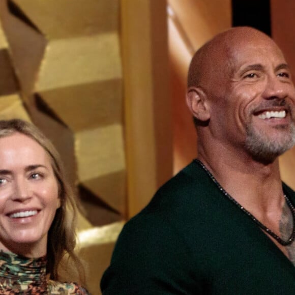 Emily Blunt, Dwayne Johnson - Répétitions de la 95ème édition de la cérémonie des Oscars à Los Angeles au Dolby Theater le 11 mars 2023.  Hollywood, CA - The rehearsals for the 95th at the Dolby Theatre at Ovation Hollywood. Pictured: Emma Blunt, Dwayne Johnson 