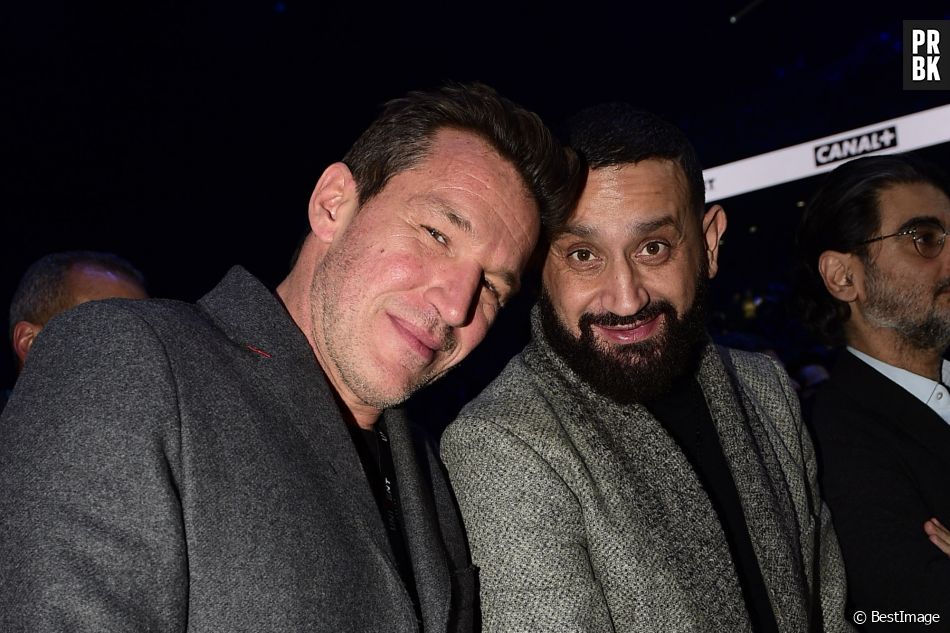 Benjamin Castaldi et Cyril Hanouna au gala de boxe Univent à l'AccorHotels Arena de Paris pour le championnat du monde WBA le 15 novembre 2019. © JB Autissier / Panoramic / Bestimage