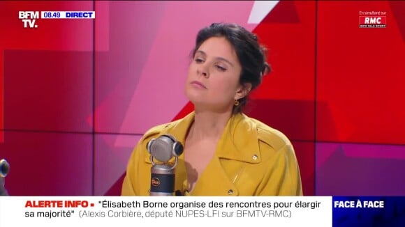 "Vous avez boxé mon ami" : prise à partie par Alexis Corbière, Apolline de Malherbe fait une grosse mise au point sur BFMTV