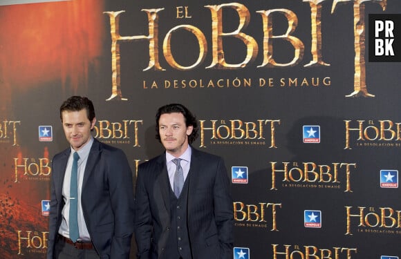 Richard Armitage et Luke Evans - Premiere du film "The Hobbit" a Madrid en Espagne le 11 decembre 2013.  Premiere of the film ''The Hobbit: The Desolation of Smaug" in Madrid on Wednesday, December 11, 2013 