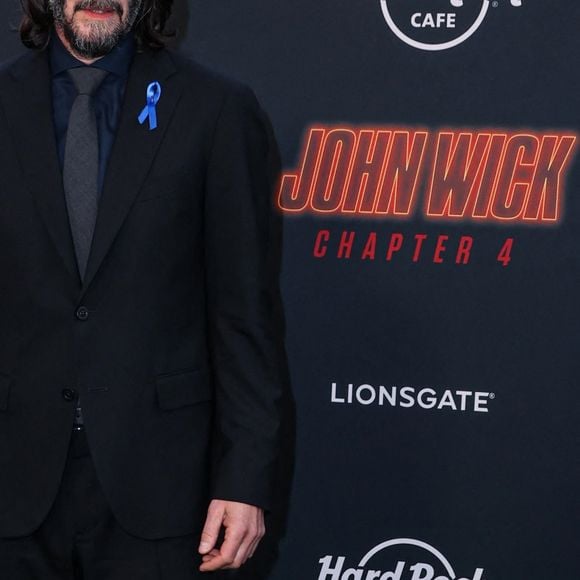 Keanu Reeves lors de la première du film "John Wick : Chapitre 4" au TCL Chinese Theatre IMAX à Hollywood, Los Angeles, Californie, Etats-Unis, le 20 mars 2023.  Celebs attend "John Wick: Chapter 4" Premiere held at the TCL Chinese Theatre IMAX in Hollywood, Los Angeles, California, USA, on March 20, 2023. 