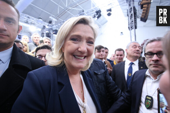 Marine Le Pen - Première fête de la Nation du RN au Havre le 1er Mai 2023. 