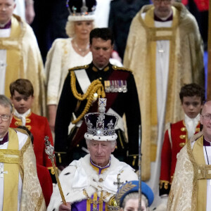 Avalon - Cérémonie de couronnement du roi d'Angleterre à l'abbaye de Westminster de Londres Le roi Charles III d'Angleterre et Camilla Parker Bowles, reine consort d'Angleterre, lors de la cérémonie de couronnement du roi d'Angleterre à Londres, Royaume Uni, le 6 mai 2023. 