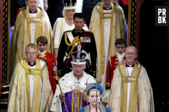 Avalon - Cérémonie de couronnement du roi d'Angleterre à l'abbaye de Westminster de Londres Le roi Charles III d'Angleterre et Camilla Parker Bowles, reine consort d'Angleterre, lors de la cérémonie de couronnement du roi d'Angleterre à Londres, Royaume Uni, le 6 mai 2023. 