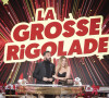 Cyril Hanouna et Lola Marois lors de l'enregistrement de l'émission "La Grosse Rigolade" © Jack Tribeca / Bestimage
