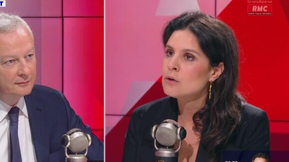"On n'y arrivera pas..." : Apolline de Malherbe attaque Bruno Le Maire, le ministre s'énerve et tape du poing sur BFMTV