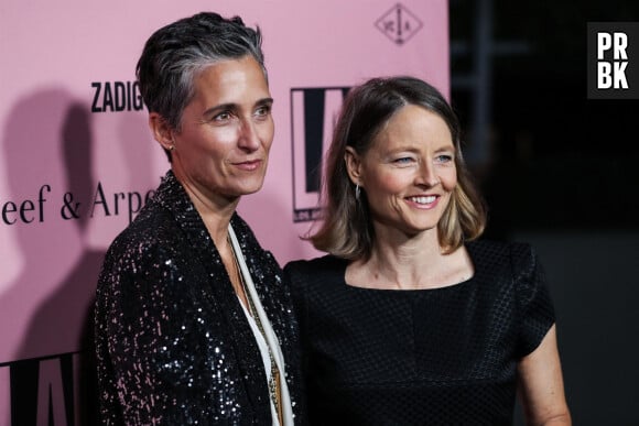 Alexandra Heddison et sa femme Jodie Foster au photocall de la soirée "L.A. Dance Project 2021 Gala" à Los Angeles, le 17 octobre 2021.