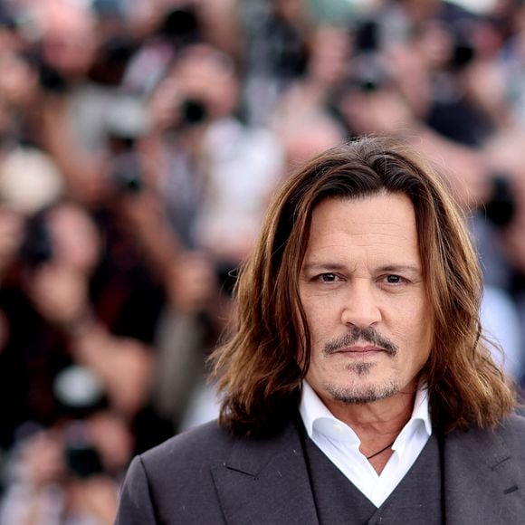 Johnny Depp au photocall de "Jeanne du Barry" lors du 76ème Festival International du Film de Cannes, le 17 mai 2023. © Dominique Jacovides/Cyril Moreau/Bestimage