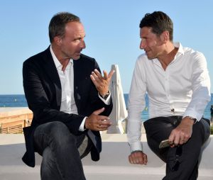 David Lisnard, le maire de Cannes - Inauguration de l'exposition des photographies de Nikos Aliagas "Thalassa, peuples de la mer" sur la croisette à Cannes le 25 juin 2020. © Bruno Bebert / Bestimage 