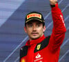 Charles Leclerc, Scuderia Ferrari, 3rd position, on the podium - Grand Prix d'Azerbaïdjan de Formule 1 au Circuit de Baku, Azerbaïdjan le 30 Avril 2023.