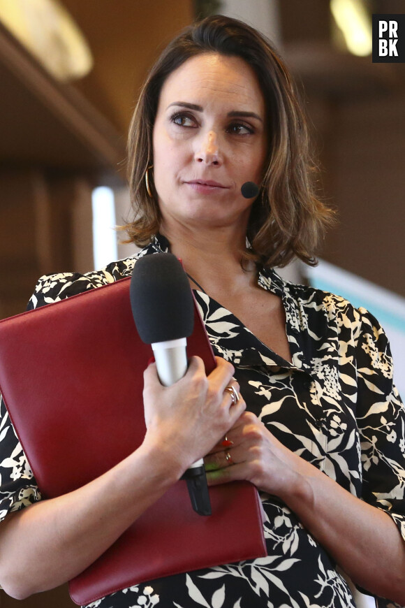 Julia Vignali participe à la 5ème Journée nationale de lutte contre le harcèlement à l'école, au collège Chaptal à Paris, le 7 novembre 2019. © Gwendoline Le Goff / Panoramic / Bestimage