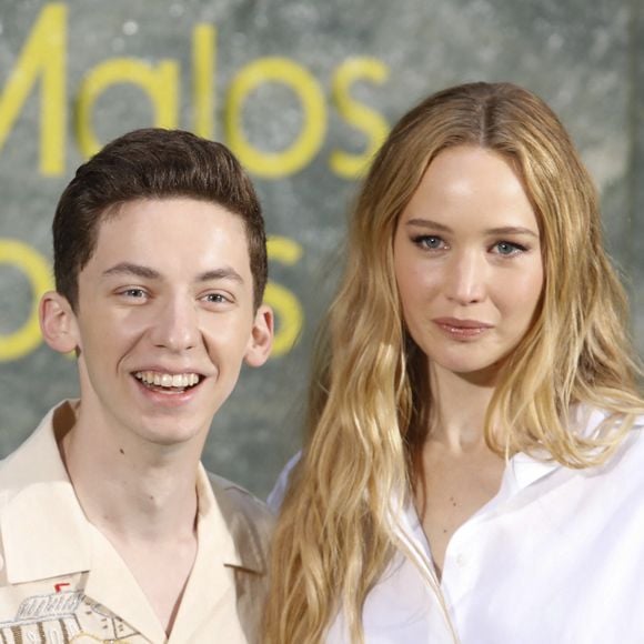 Andrew Feldman, Jennifer Lawrence - Photocall du film "Le Challenge" à Madrid, le 14 juin 2023. Sa sortie en salles est prévue en France, le 21 juin 2023.