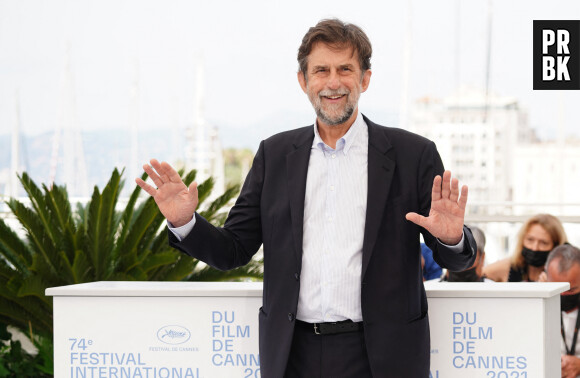 Nanni Moretti au photocall du film "Tre Pani" (Three Floors) lors du 74ème festival international du film de Cannes le 12 juillet 2021
