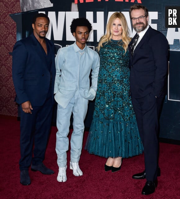 Anthony Mackie, Jahi Di'Allo Winston, Jennifer Coolidge, David Harbour - Première du film "We Have A Ghost" (Netflix) à Los Angeles, le 22 février 2023.