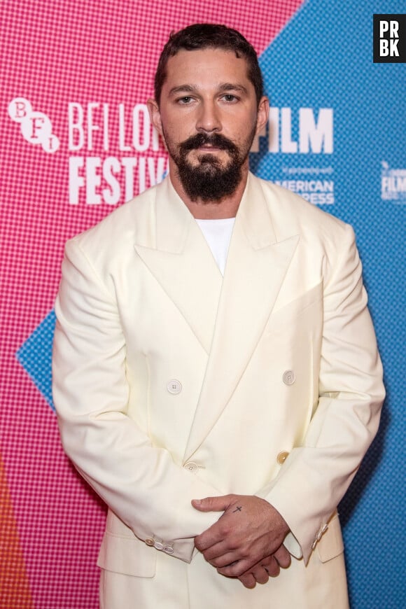 Shia LaBeouf à la première du film "Honey Boy" lors de la 63ème édition du festival BFI du film de Londres au cinéma Odeon Luxe Leicester Square à Londres, Royaume Uni, le 6 octobre 2019. 