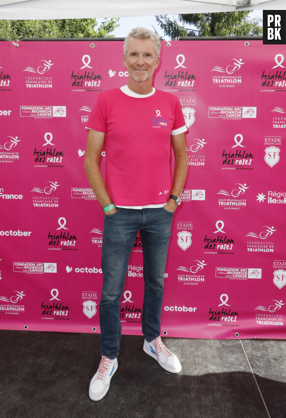 Denis Brogniart - 8ème édition du "Triathlon des roses" au Stade Français dans le domaine de Saint Cloud le 18 septembre 2021 © Marc Ausset-Lacroix/Bestimage