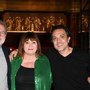 Exclusif - Laurent Ruquier, Michèle Bernier et Olivier Sitruk - 100ème de la pièce "Je préfère qu'on reste ensemble" au Théâtre des Variétés à Paris le 12 janvier 2023. © Coadic Guirec/Bestimage