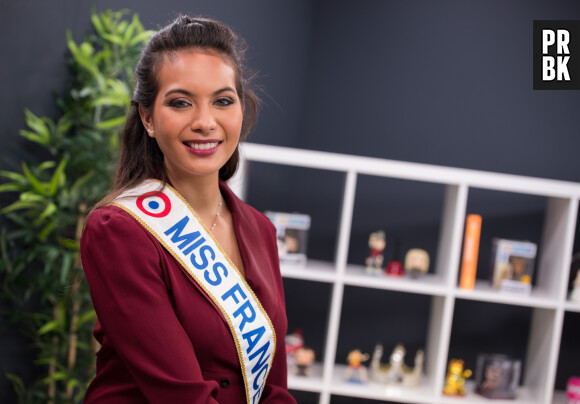 Rendez-vous avec Vaimalama Chaves, Miss France 2019 dans les locaux de Webedia pour une Interview pour Purepeople à Levallois-Perret le 30 janvier 2019.