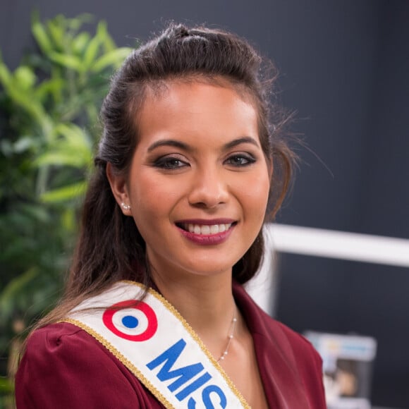 Rendez-vous avec Vaimalama Chaves, Miss France 2019 dans les locaux de Webedia pour une Interview pour Purepeople à Levallois-Perret le 30 janvier 2019.