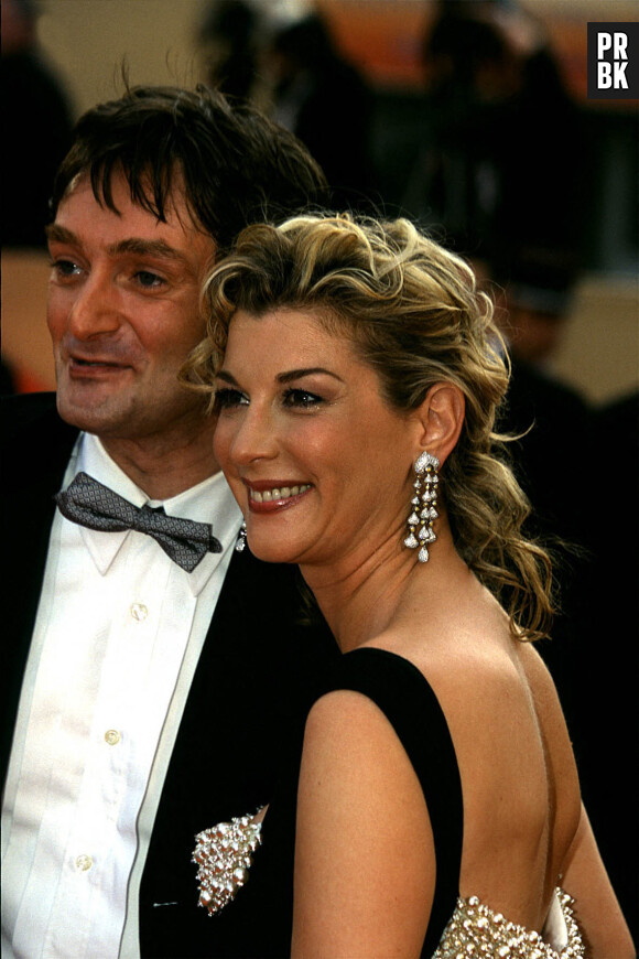 Archives - Pierre Palmade et Michèle Laroque lors de la montée des marches "La chambre du fils" à l'occasion du 54ème Festival International du Film de Cannes. Le 17 mai 2001