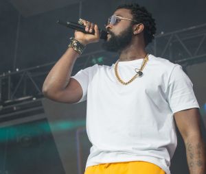 Damso en concert au Main Square Festival à Arras en France, le 4 juillet 2019.