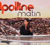 Apolline de Malherbe lors de la conférence de presse de rentrée BFM TV. - RMC du groupe Altice France à Paris, France, le 31 août 2023. © Coadic Guirec/Bestimage