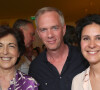 Exclusif - Ruth Elkrief, Julien Arnaud et Apolline de Malherbe - Célébrités aux Internationaux de France de Tennis de Roland Garros 2023 - Jour 13 à Paris le 09 Juin 2023. © Bertrand Rindoff / Bestimage 