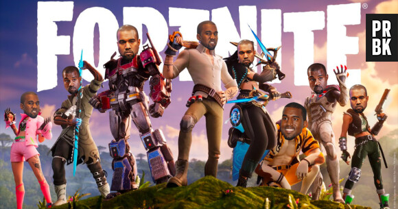 Kanye West est un personnage fantasque.
Kanye West x Fortnite.
