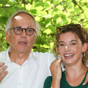 Fabrice Luchini et Mara Taquin - Photocall du film "La Petite" présenté en ouverture du 16ème festival du film francophone d'Angoulême (FFA), le 23 août 2023. 