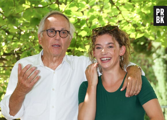 Fabrice Luchini et Mara Taquin - Photocall du film "La Petite" présenté en ouverture du 16ème festival du film francophone d'Angoulême (FFA), le 23 août 2023. 