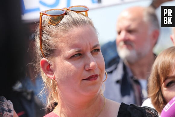 Mathilde Panot lors de la 14ème journée de manifestation contre la réforme des retraites à Paris le 6 juin 2023. © Jonathan Rebboah / Panoramic / Bestimage