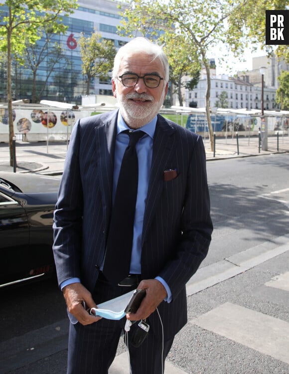 Exclusif - No Web - Pascal Praud à la sortie des studios RTL à Neuilly-sur-Seine le 21 septembre 2020. 