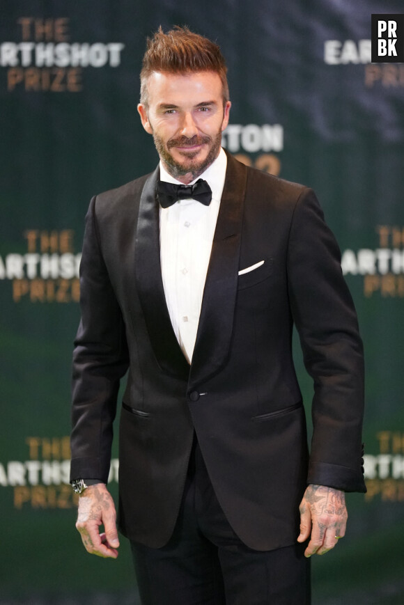 David Beckham lors de la 2ème cérémonie "Earthshot Prize Awards" au "MGM Music Hall de Fenway" à Boston, le 2 décembre 2022.