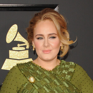 Adele à la 59ème soirée annuelle des Grammy Awards au théâtre Microsoft à Los Angeles, le 12 février 2017