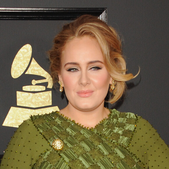 Adele à la 59ème soirée annuelle des Grammy Awards au théâtre Microsoft à Los Angeles, le 12 février 2017