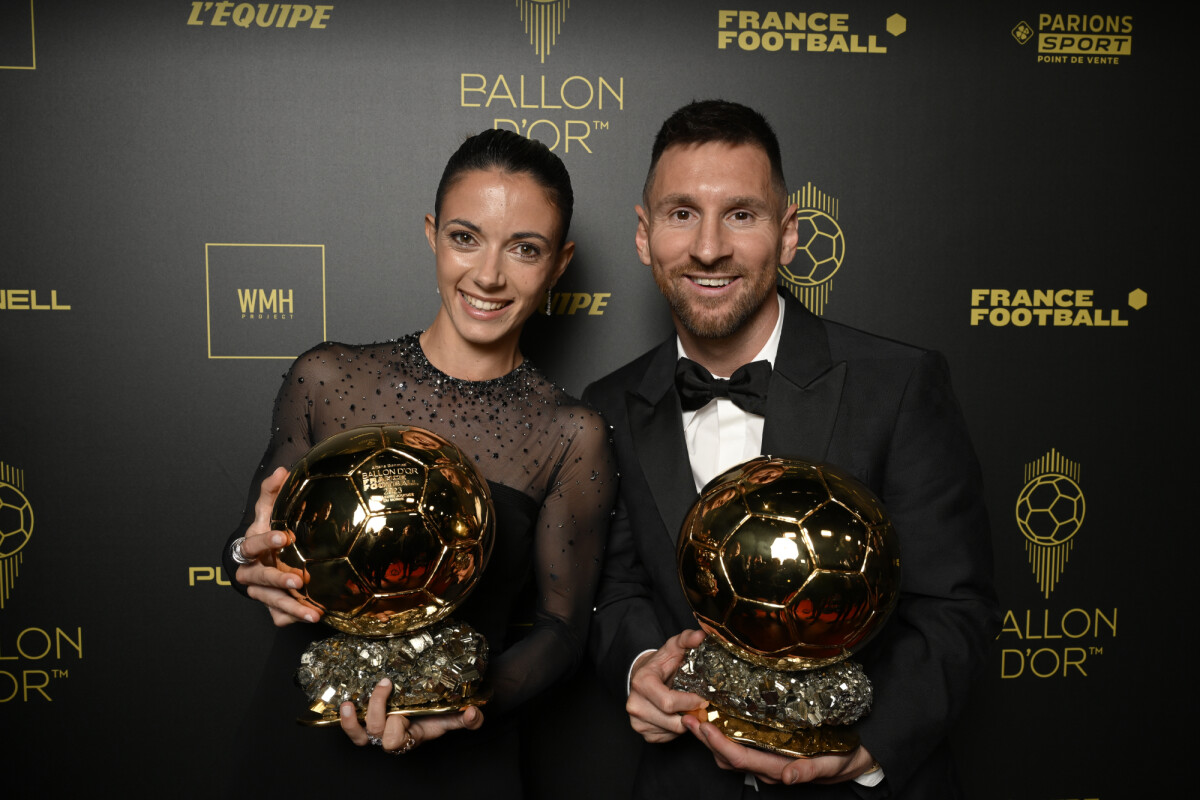 Photo Aitana Bonmati Ballon D Or F minin Et Lionel Messi Ballon D 