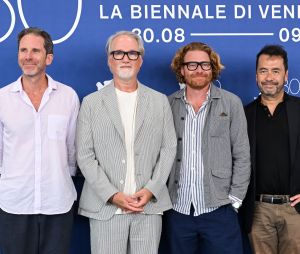 Kirk Baxter, David Fincher, Erik Messerschmidt, Ren Klyce au 80ème Venice Film Festival pour le film The Killer
