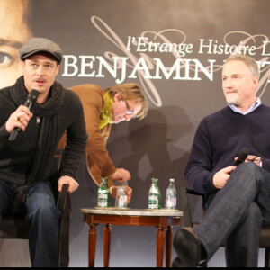 Brad Pitt et David Fincher - Photocall du film L'Etrange histoire de Benjamin Button à Paris