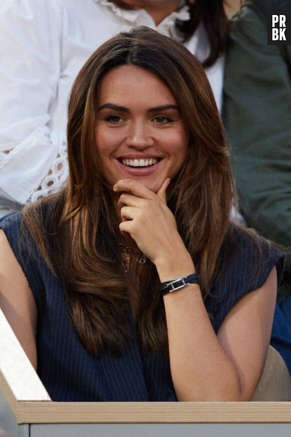 Diane Leyre (Miss France 2022) - Personnalités dans les tribunes des internationaux de France de tennis Roland Garros à Paris le 5 juin 2023. © Cyril Moreau / Bestimage  Personalities in the stands at the Roland Garros French international tennis tournament in Paris on 5 June 2023. 