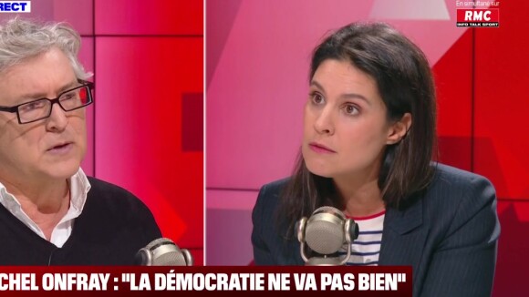 Face à face très tendu entre Apolline de Malherbe et Michel Onfray sur BFMTV