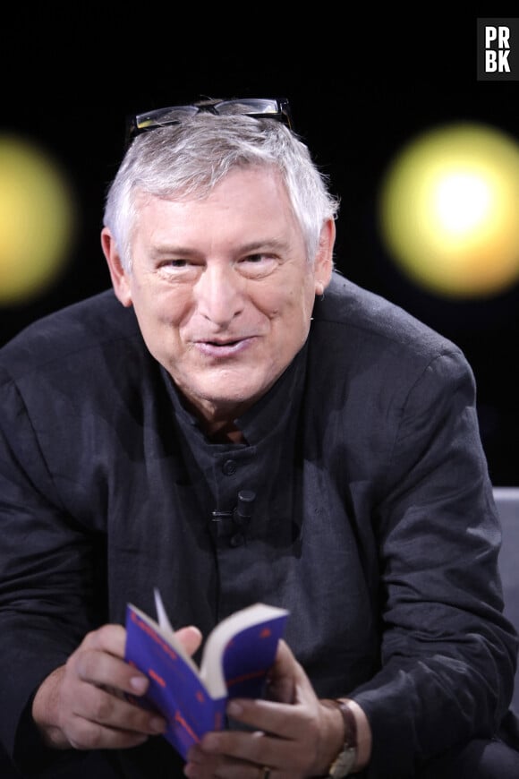 Michel Onfray lors de l'enregistrement de l'émission "La grande librairie" (France 5), le 30 août 2021.
