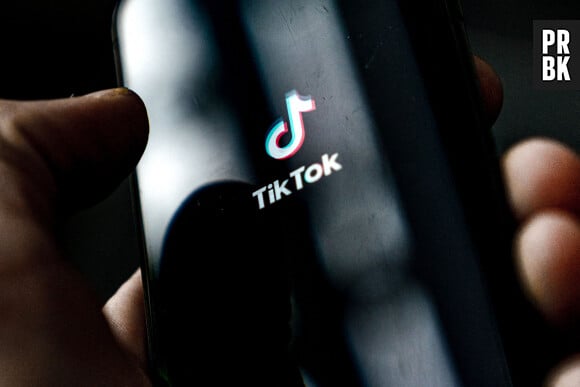 Illustration of the app of the social media platform TikTok. October 6, 2019 Photo by Rob Engelaar/Hollandse Hoogte/ABACAPRESS.COM