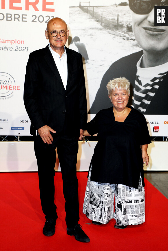 Benoist Gérard et sa femme Mimie Mathy - Cérémonie d'ouverture du Festival Lumière 2021 à Lyon le 9 octobre 2021. © Dominique Jacovides / Bestimage